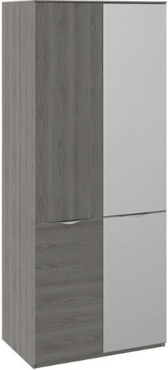 Шкаф для одежды с 1 дверью и 1 зеркальной дверью Либерти СМ-297.07.024  (Ш×Г×В): 900×600×2188 ― Мебель в Краснодаре