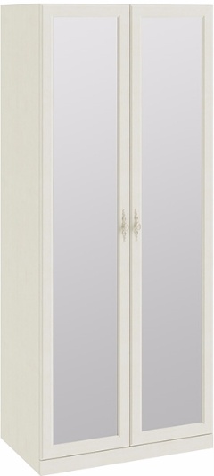 Шкаф для одежды с 2-мя зеркальными дверями «Лючия» СМ-235.07.04 (Ш×Г×В): 895×583×2161 ― Мебель в Краснодаре