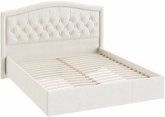Двуспальная кровать с мягкой спинкой «Адель» СМ-300.01.11(1) (Ш×Г×В): 1832×2100×1150 ― Мебель в Краснодаре
