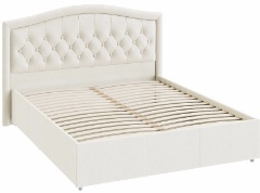 Двуспальная мягкая кровать с подъемным механизмом «Адель» СМ-300.01.11(5) (Ш×Г×В): 1832×2100×1150