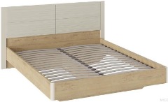 Двуспальная кровать Николь СМ-295.01.001 Фон Бежевый (Д×Ш×В): 2089×1808×973