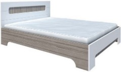 Кровать «Палермо» 1400 + основание Ясень Шимо Ш × В × Г 1460х900х2060 мм ― Мебель в Краснодаре