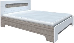 Кровать «Палермо» 1600 мм + основание Ясень Шимо  Ш × В × Г  1660 х 900 х 2060 мм ― Мебель в Краснодаре