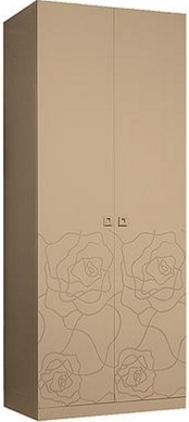 Шкаф 2-х дв. для платья и белья Р1М-2 Капучино (ш,г,в): 963х600х2350 ― Мебель в Краснодаре