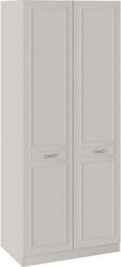 Шкаф для одежды с 2 глухими дверями Сабрина СМ-307.07.020  Кашемир (Ш×Г×В): 897×587×2171 ― Мебель в Краснодаре