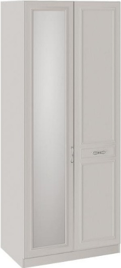 Шкаф для одежды с 1 глухой и 1 зеркальной дверью правый Сабрина СМ-307.07.021R  Кашемир (Ш×Г×В): 897×587×2171 ― Мебель в Краснодаре