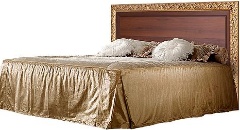 Кровать 2-х спальная (1,6 м) с подъемным механизмом ТФКР-1[3]  Ноче/Золото   ш1872 в1200 г2052 ― Мебель в Краснодаре