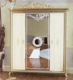 Версаль СВ-01 Шкаф 4-х дверный без короны (ШхГхВ): 1960х695х2340 ― Мебель в Краснодаре