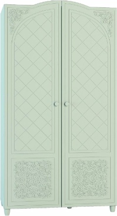 Соня СО-11К Шкаф для одежды Мята/Салат шагрень (ШхГхВ): 1100 х 550 x 2135 ― Мебель в Краснодаре