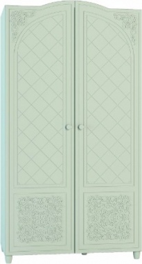 Соня СО-11К Шкаф для одежды Мята/Салат шагрень (ШхГхВ): 1100 х 550 x 2135