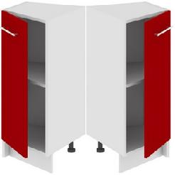 Шкаф нижний торцевой (АССОРТИ (Вишня)) НТ_72-40(45)_1ДР Размеры (Ш×Г×В): 400×582×822 ― Мебель в Краснодаре