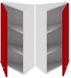 Шкаф верхний торцевой (АССОРТИ (Вишня)) ВТ_72-40(45)_1ДР Размеры (Ш×Г×В): 400×323×720 ― Мебель в Краснодаре