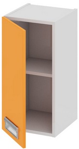 Шкаф верхний (левый) (БЬЮТИ (Оранж)) В_60-30_1ДР(А) Размеры (Ш×Г×В): 300×323×600 ― Мебель в Краснодаре
