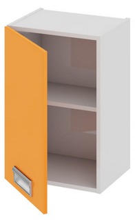 Шкаф верхний (левый) (БЬЮТИ (Оранж)) В_60-40_1ДР(А) Размеры (Ш×Г×В): 400×323×600 ― Мебель в Краснодаре