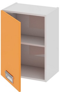 Шкаф верхний (левый) (БЬЮТИ (Оранж)) В_60-45_1ДР(А) Размеры (Ш×Г×В): 450×323×600 ― Мебель в Краснодаре