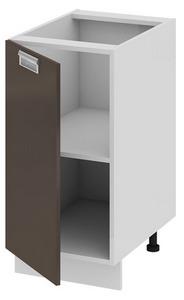 Шкаф нижний (левый) (БЬЮТИ (Грэй)) Н_72-40_1ДР(Б) Размеры (Ш×Г×В): 400×582×822 ― Мебель в Краснодаре