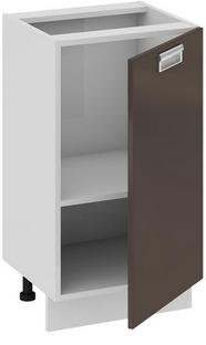 Шкаф нижний нестандартный (правый) (БЬЮТИ (Грэй)) Нн_72-45_1ДР(А) Размеры (Ш×Г×В): 450×432×822