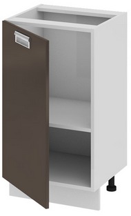 Шкаф нижний нестандартный (левый) (БЬЮТИ (Грэй)) Нн_72-45_1ДР(Б) Размеры (Ш×Г×В): 450×432×822