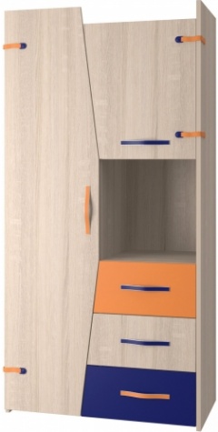 Шкаф для одежды  ИД 01.126  В: 2242 Ш: 1098 Г: 568 ― Мебель в Краснодаре