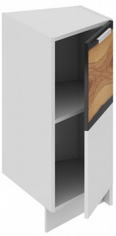 Шкаф нижний торцевой (правый) НТ_72-40(45)_1ДР(А) Фэнтези (Вуд) (Ш×Г×В): 400×582×822 ― Мебель в Краснодаре