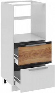 Шкаф комбинированный под бытовую технику с 2-мя ящиками	КБ2я_132(72)-60_2Я Фэнтези (Вуд) (Ш×Г×В): 600×582×1422 ― Мебель в Краснодаре