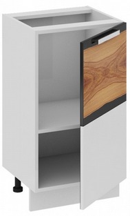 Шкаф нижний нестандартный (правый) Нн_72-45_1ДР(А) Фэнтези (Вуд) (Ш×Г×В): 450×432×822 ― Мебель в Краснодаре