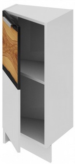 Шкаф нижний нестандартный торцевой (левый)	НнТ_72-40(45)_1ДР(Б) Фэнтези (Вуд) (Ш×Г×В): 400×432×822 ― Мебель в Краснодаре