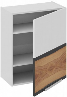 Шкаф верхний (правый)	 В_72-60_1ДР(Б) Фэнтези (Вуд) (Ш×Г×В): 600×323×720 ― Мебель в Краснодаре