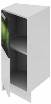 Шкаф нижний торцевой (левый) НТ_72-40(45)_1ДР(Б) Фэнтези (Грасс) (Ш×Г×В): 400×582×822 ― Мебель в Краснодаре
