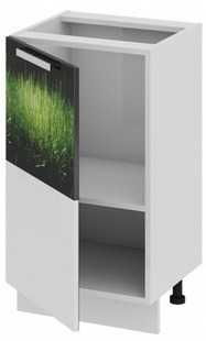 Шкаф нижний нестандартный (левый) Нн_72-45_1ДР(Б) Фэнтези (Грасс) (Ш×Г×В): 450×432×822 ― Мебель в Краснодаре