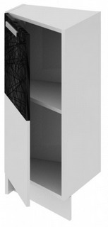 Шкаф нижний нестандартный торцевой (левый) НнТ_72-40(45)_1ДР(Б) Фэнтези (Лайнс) (Ш×Г×В): 400×432×822 ― Мебель в Краснодаре