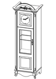 ГД-08 Шкаф с часами (670х516х2000)мм ― Мебель в Краснодаре