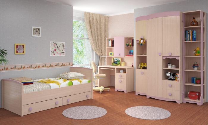 Детская мебель Pink розовая ― Мебель в Краснодаре