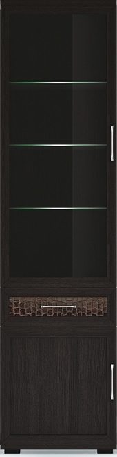 Шкаф 600 со стеклом ГТ.013.302  В: 2220  Ш: 600  Г: 449 ― Мебель в Краснодаре