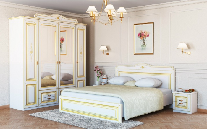 Спальня Роза 1 ― Мебель в Краснодаре