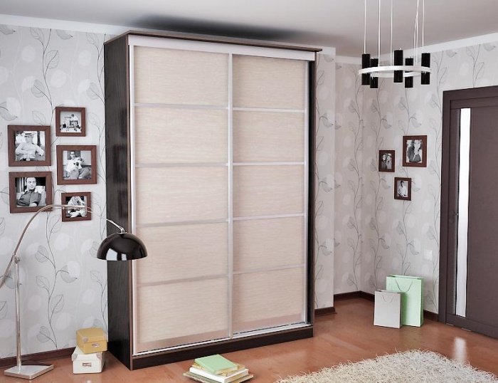 Дверь для шкафа-купе с зеркалом ПМ-140.01.03 размер: 632x2184 ― Мебель в Краснодаре