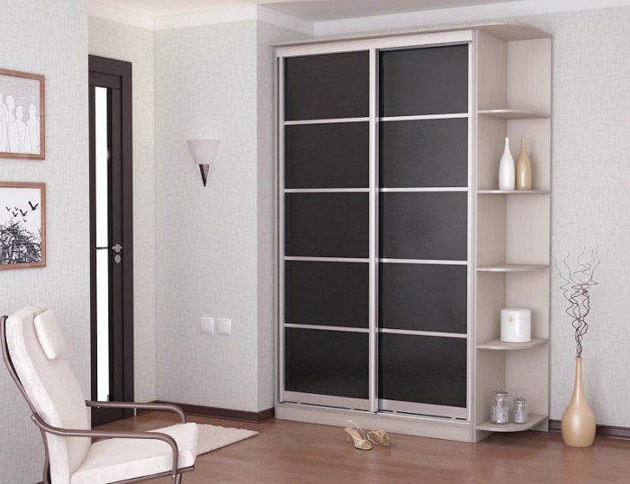 Дверь для шкафа-купе, цвет Венге Цаво ПМ-140.02.01 размер: 782x2184 ― Мебель в Краснодаре