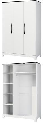 Шкаф для одежды МН-024-03  ШВГ  149 х 221 х 65 см ― Мебель в Краснодаре